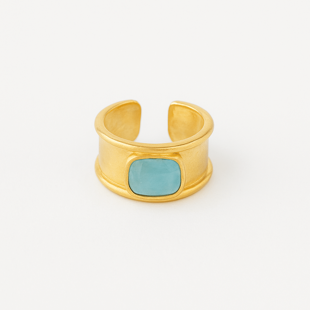 Luna Ring Aquamarin